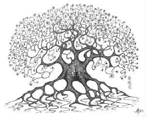 300x240 Trees - Bodhi Tree Drawing