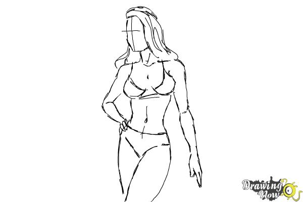 600x400 How To Draw A Woman Body - Body Drawing