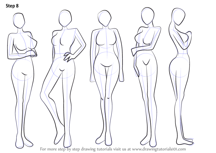 844x598 Learn How To Draw Anime Body - Body Drawing