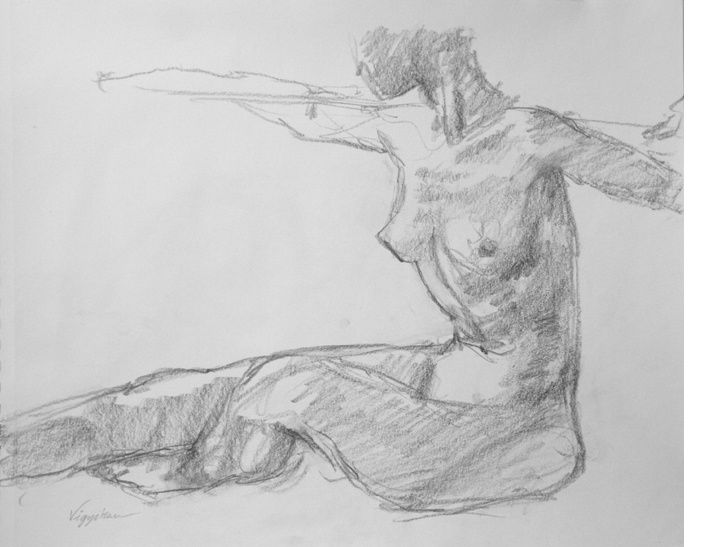 702x547 Twisting - Body Drawing Art