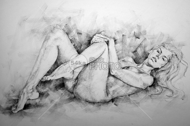 647x431 Beautiful Girl Pencil Drawing Body Pose - Body Drawing Art