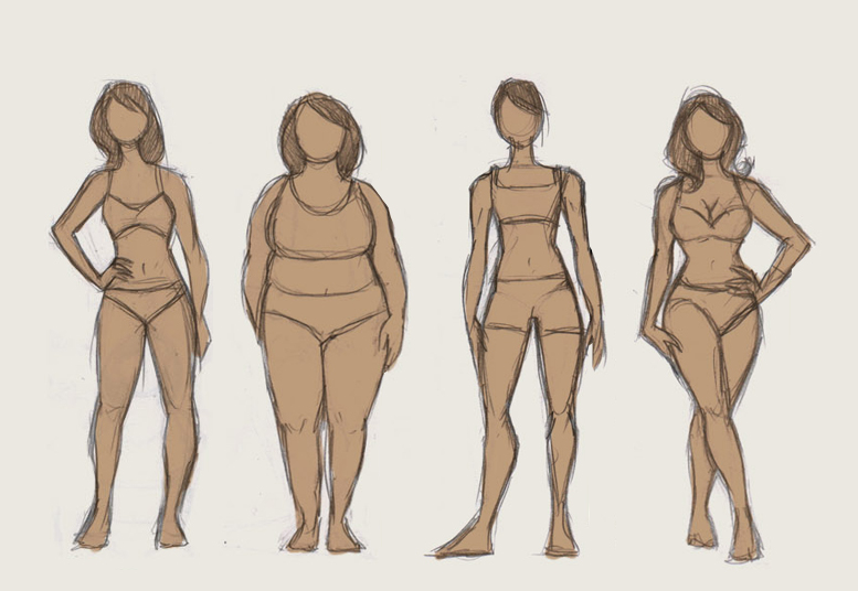 777x536 Huge Collection Of 'female Body Drawing Reference' Download More - Body Drawing Reference