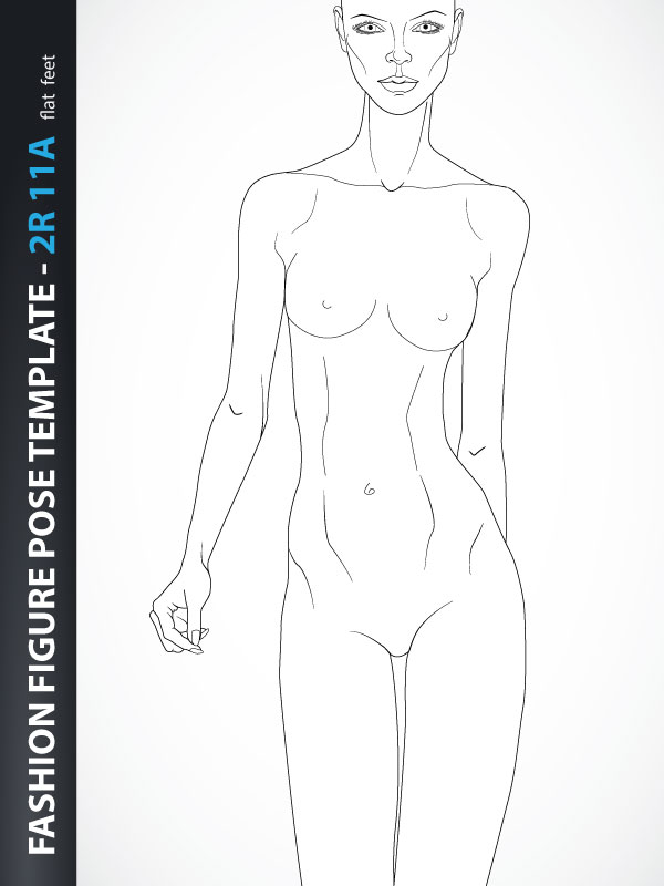 600x800 Fashion Design - Body Drawing Template