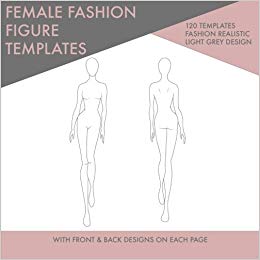 260x260 Female Fashion Figure Templates Front And Back Female Fashion - Body Drawing Template