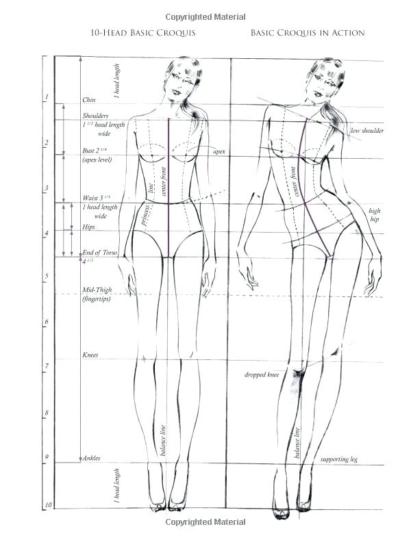 600x789 Lovely Children - Body Drawing Template