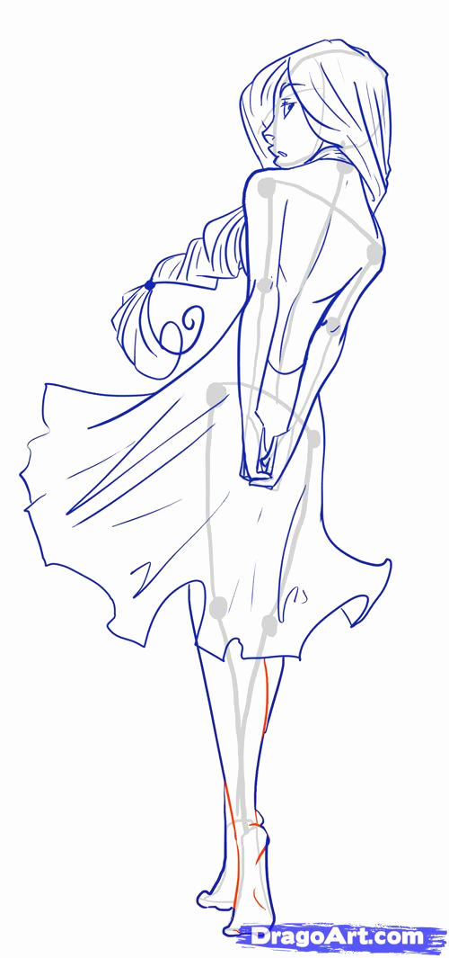 500x1065 woman body drawing template awesome anime body templates - Body Drawing Template