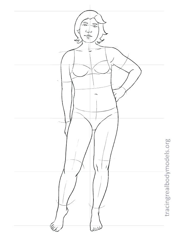 598x792 Human Body Drawing Template - Body Drawing Template