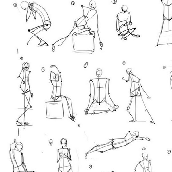 600x600 Stick Figure Drawing Brian Cho - Body Figure Drawing