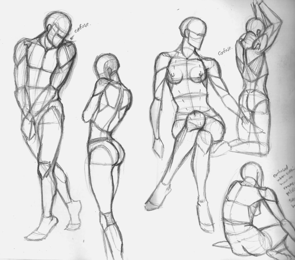 993x877 Body Form Drawing - Body Form Drawing