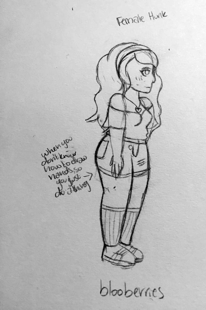 680x1024 Female Hunk - Body Image Drawings