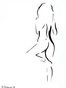 224x300 Wait For Me Painting - Body Image Drawings