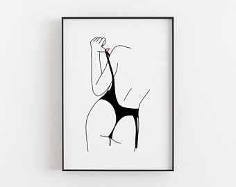 340x270 Body Art Drawing Etsy - Body Image Drawings