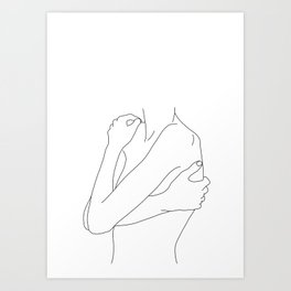 264x264 Prints - Body Line Drawing