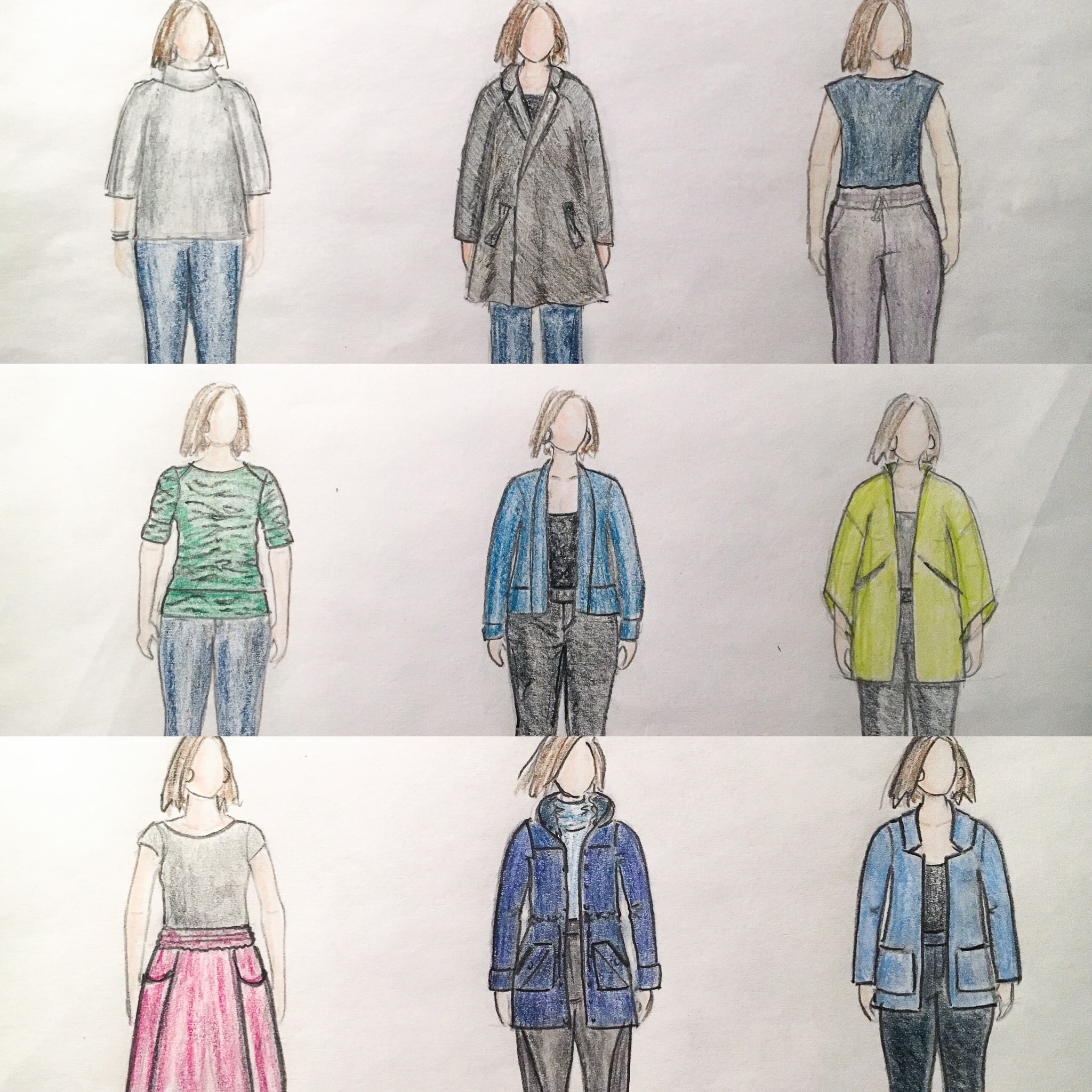 2048x2048 Sewing Planning For Rebels - Body Model Drawing