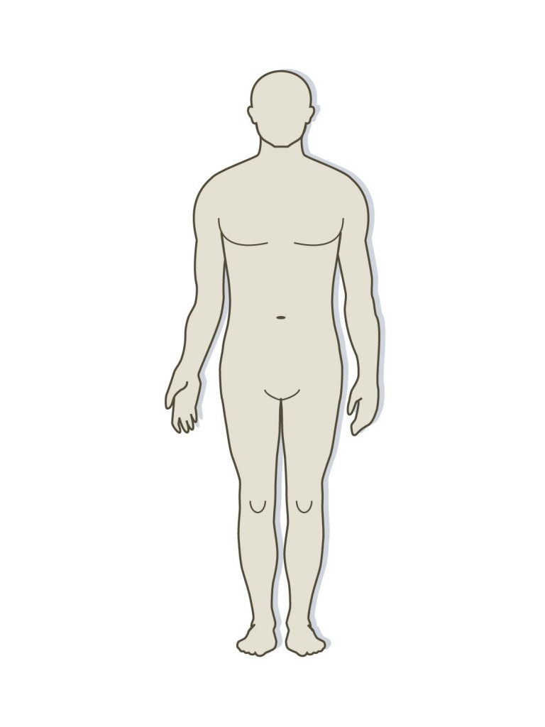768x1024 Body Outline Drawing - Body Outline Drawing