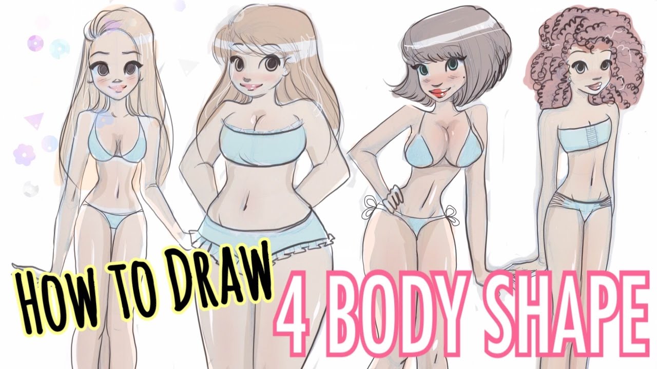 1280x720 To Draw Different Body Shapes!! - Body Shape Drawing