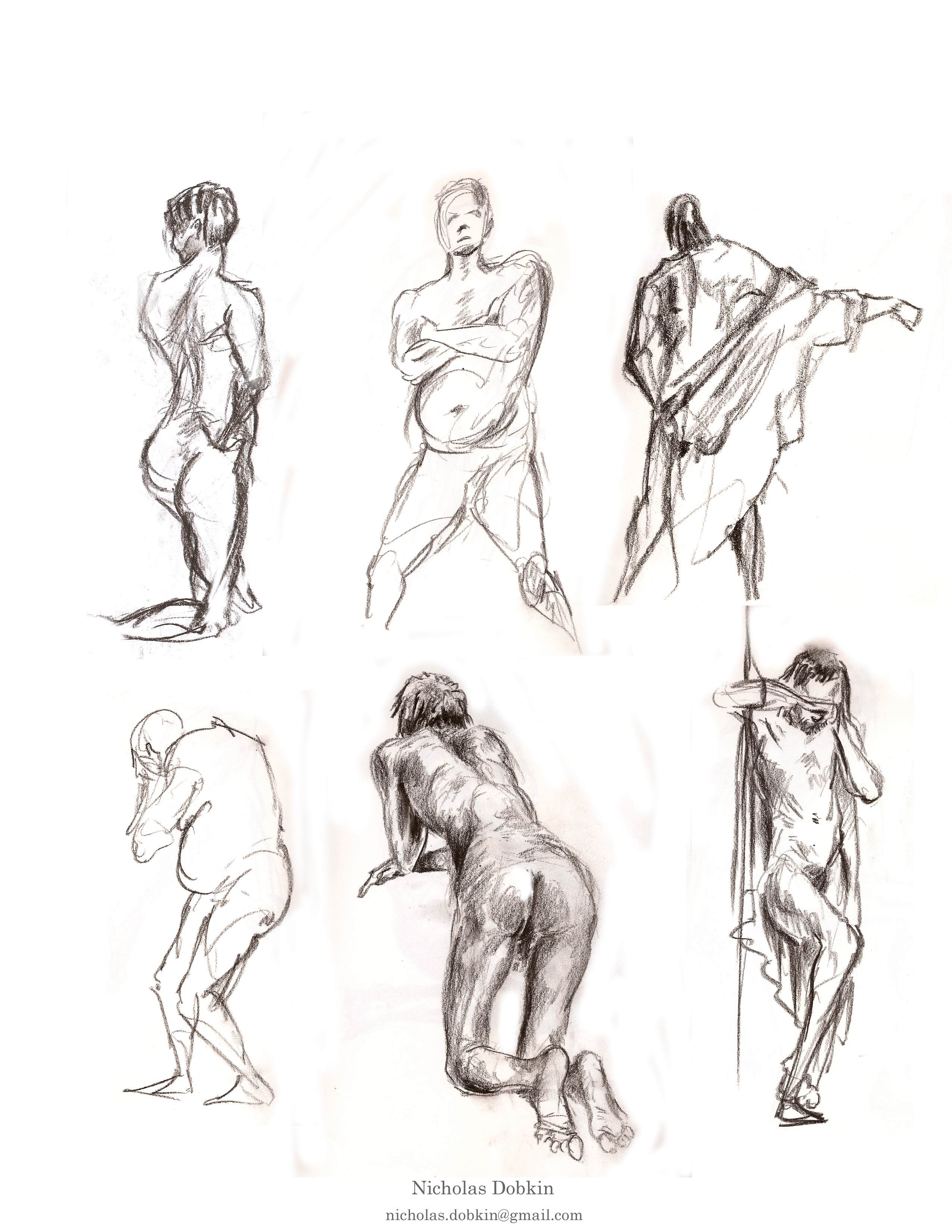 2550x3300 Figure Drawing Densetsu Productions - Body Study Drawing