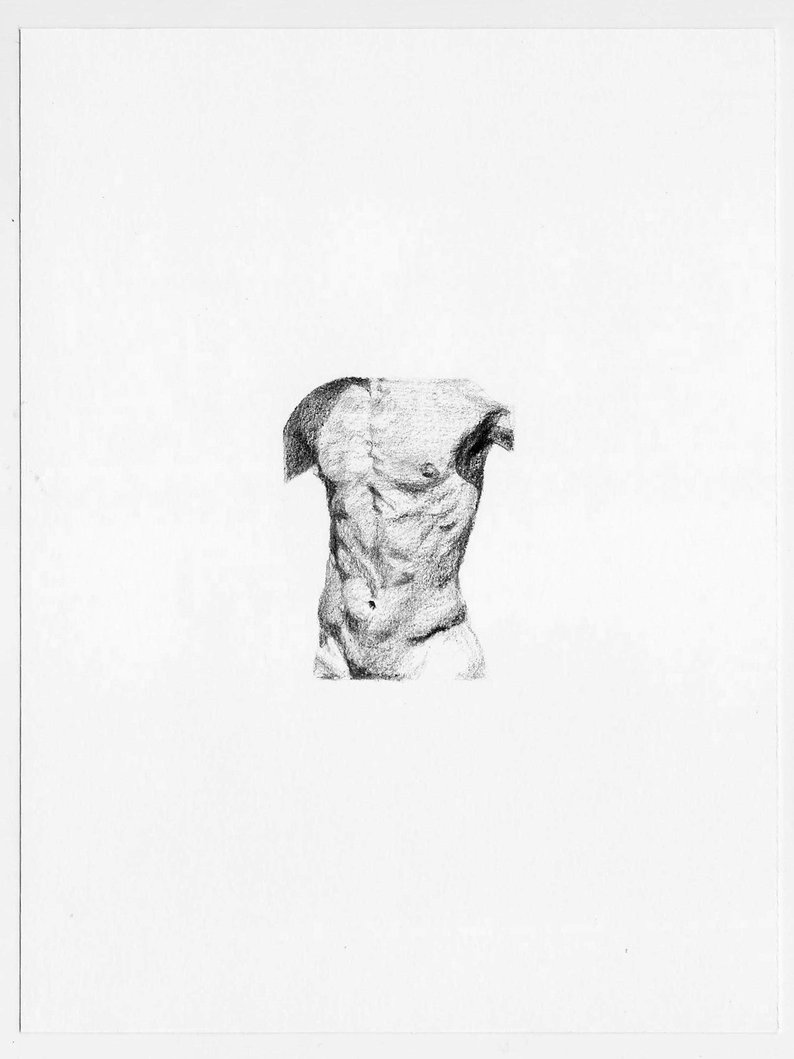 794x1059 Small Drawing Body Study Etsy - Body Study Drawing