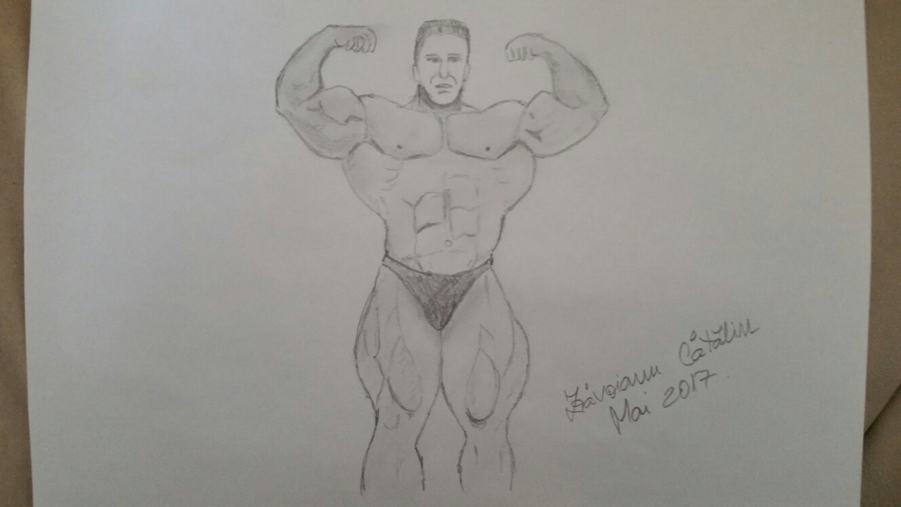 1280x720 how to draw a bodybuilder - Bodybuilder Drawing