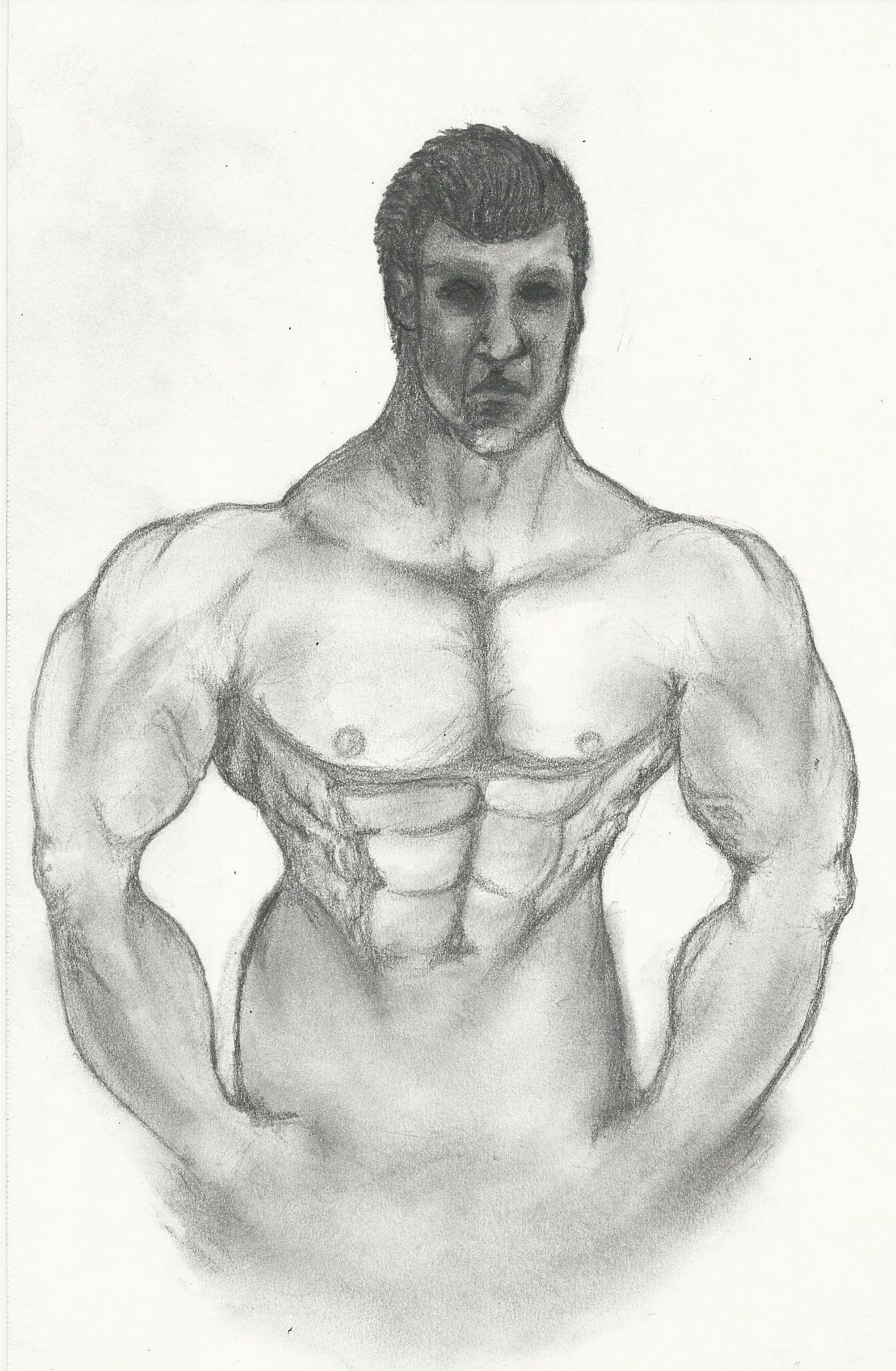 1367x2092 bodybuilder - Bodybuilder Drawing