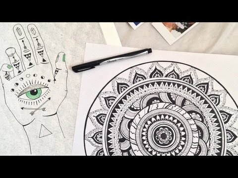 480x360 diy mandala room decor! - Bohemian Drawings