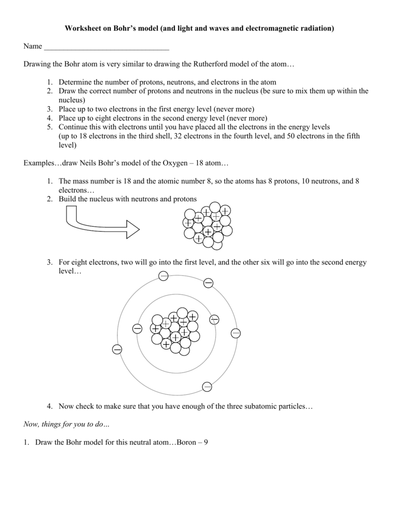 791x1024 worksheet on bohr's model - Bohr Model Drawing Of Oxygen