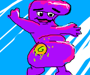 300x250 mutated grimace has a hideous boil drawing - Boil Drawing