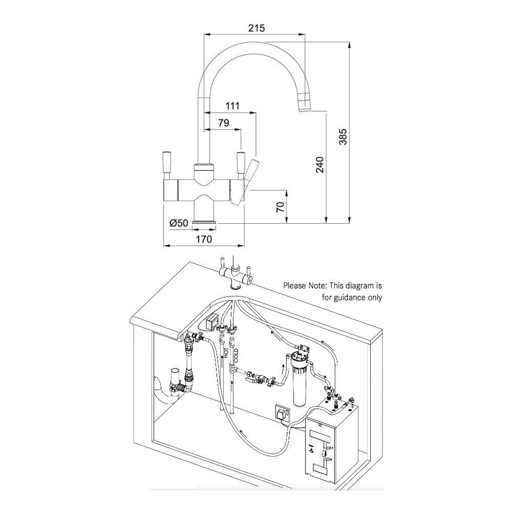 1000x1000 franke omnisswpk boiling hot water tap stainless steel white - Boiling Water Drawing