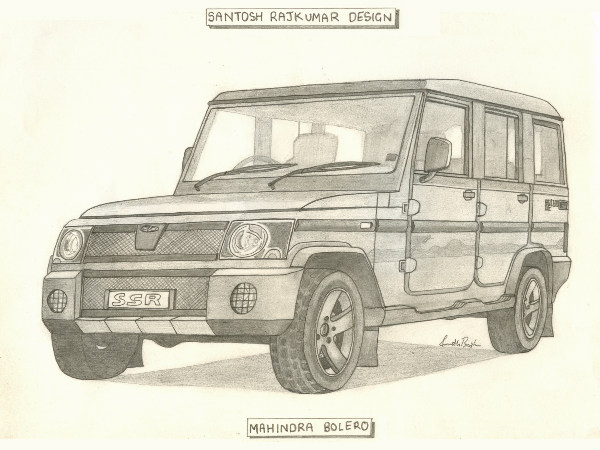 600x450 illustration special sketches mahindra must see - Bolero Drawing