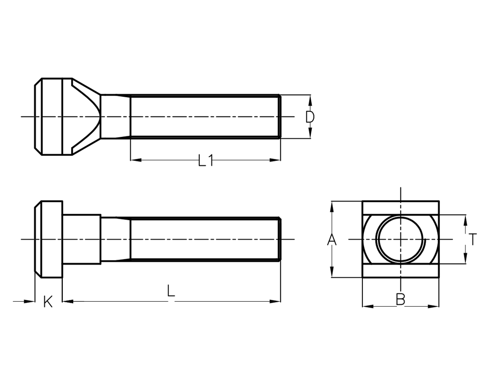 990x768 tisa enterprises forged t bolt - Bolt Drawing