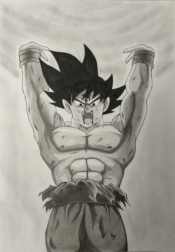 710x1024 Goku Spirit Bomb Drawing Dragonballz Amino - Bomb Drawing