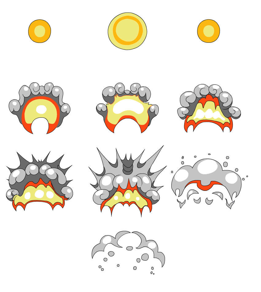 850x950 collection of free bomb vector explosion download on ui ex - Bomb Explosion Drawing