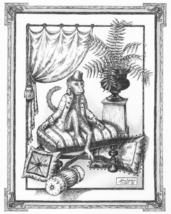 722x900 bombay monkey i drawing - Bombay Drawing