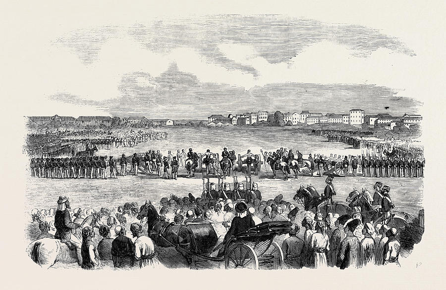 900x587 execution at bombay of a mutinous havildar and sepoy drawing - Bombay Drawing