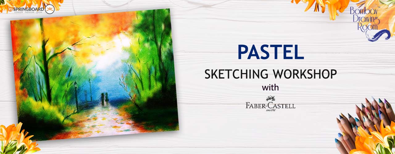1280x500 pastel sketching workshop - Bombay Drawing