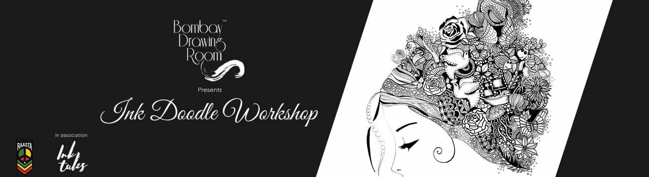 1280x350 an ink doodle workshop - Bombay Drawing