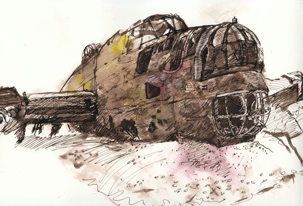 600x408 halifax bomber - Bomber Drawing