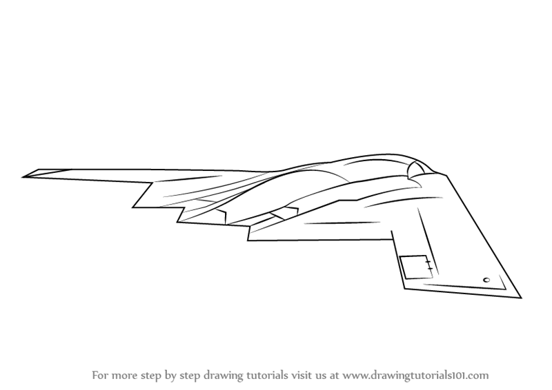 800x566 learn how to draw stealth bomber - Bomber Drawing