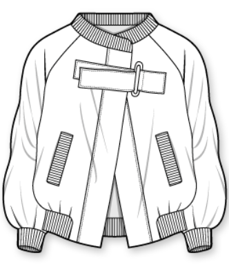 332x406 Bomber Jacket Wgsn - Bomber Jacket Drawing