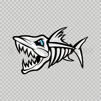 400x400 fish bone decal compare prices - Bone Fish Drawing