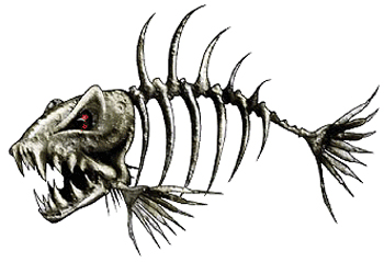 350x239 bone fish decal - Bone Fish Drawing