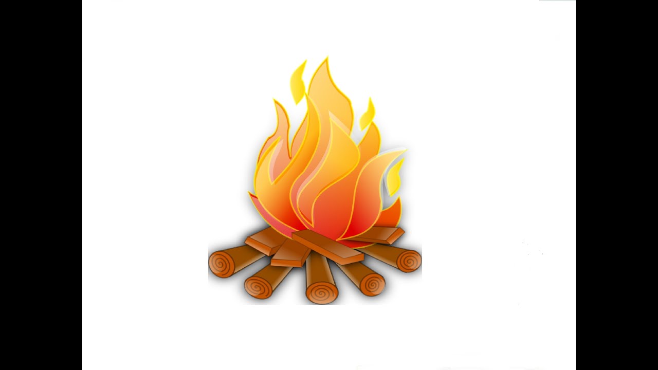 1280x720 how to draw a bonfire kak narisovat koster - Bonfire Drawing