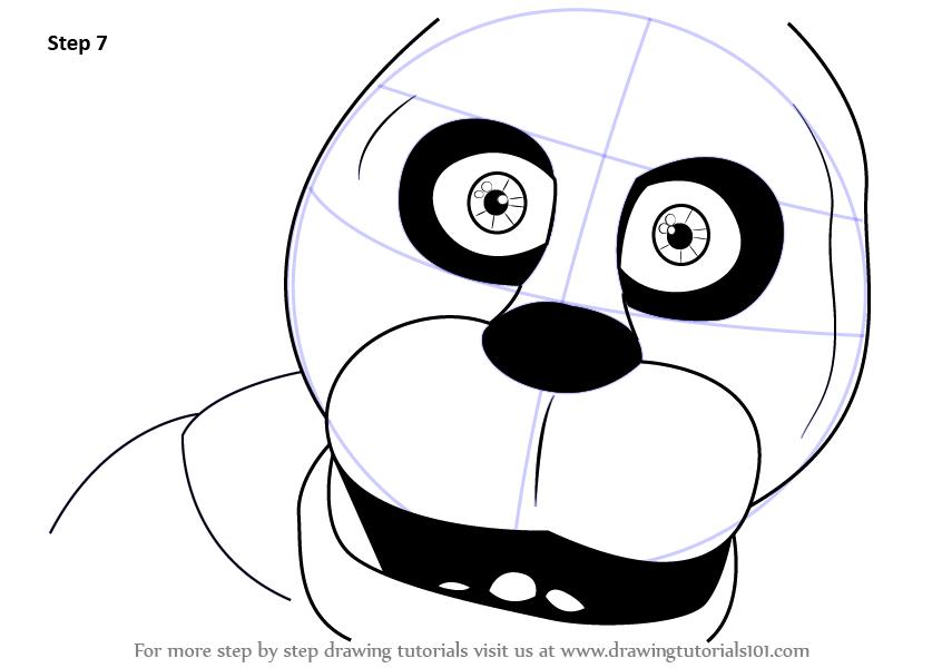 846x600 learn how to draw bonnie face - Bonnie Drawing
