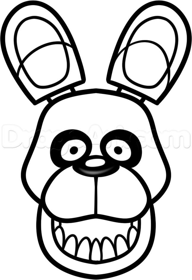646x943 bonnie how to draw easy five nights - Bonnie Drawing