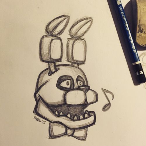 500x500 fnaf bonnie drawing - Bonnie Drawing