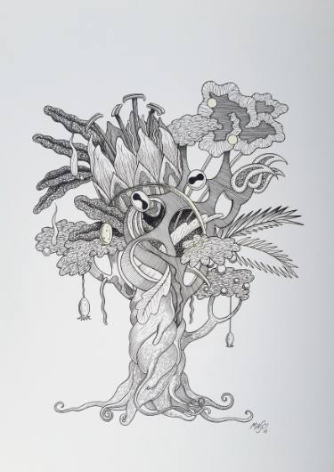 375x530 Bonsai Drawing - Bonsai Drawing