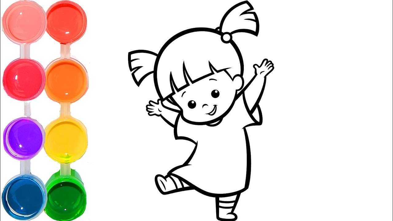 1280x720 how to draw boo from monsters inc movie art cartooning drawing - Boo Drawing