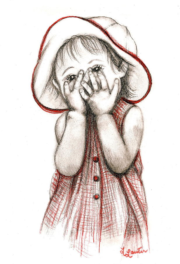 617x900 peek a boo drawing - Boo Drawing