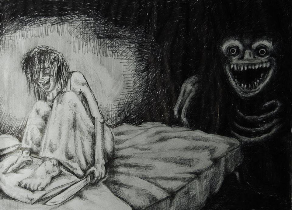 960x689 here there be monster the boogeyman - Boogeyman Drawing.