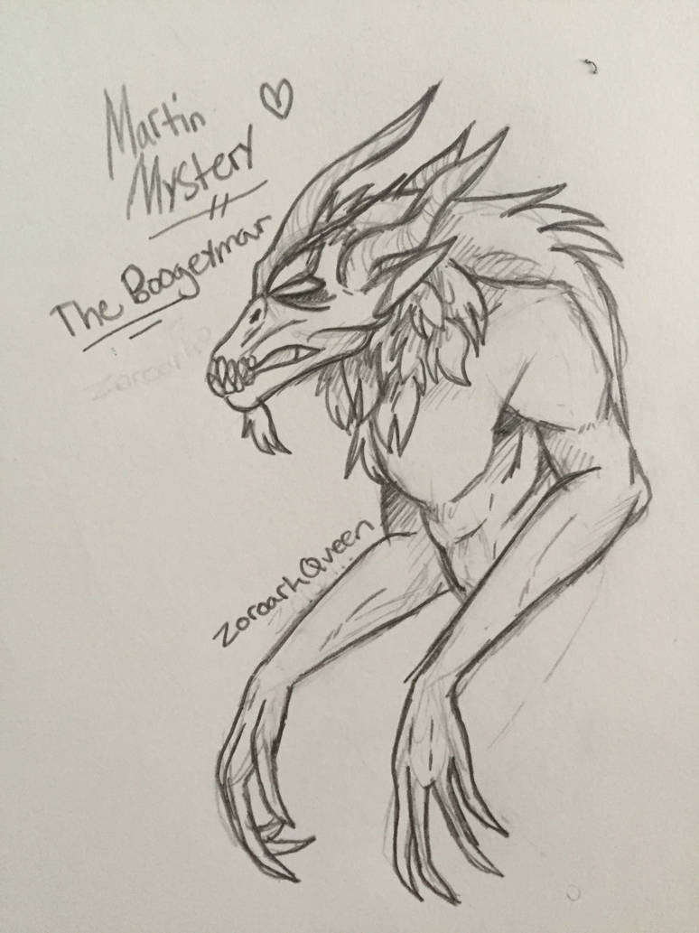 774x1033 Martin Mystery The Boogeyman - Boogeyman Drawing